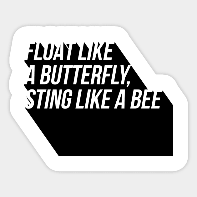 float like a butterfly sting like a bee Sticker by GMAT